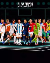 开云网址-世界最佳阵容：梅西领衔四大前锋，曼城6人入选